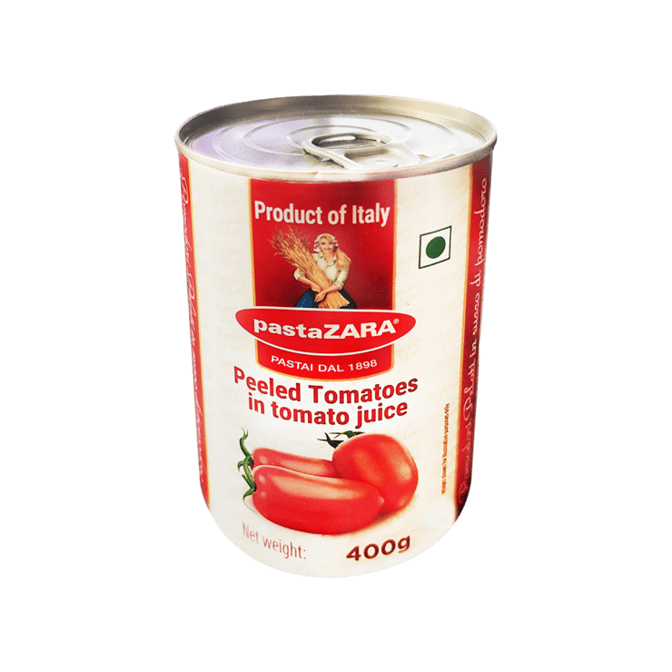 pastaZara Peeled Tomatoes in Tomato Juice – 400 g