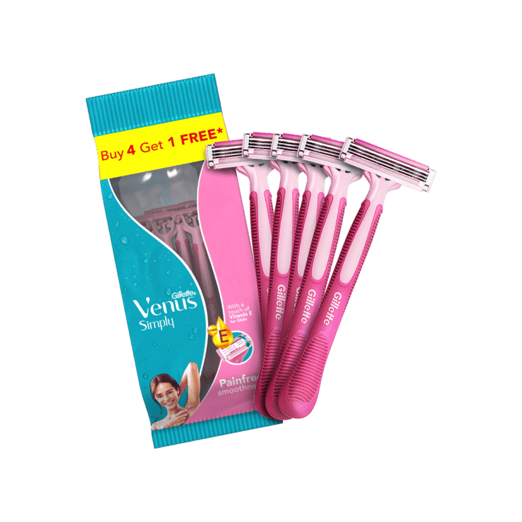 Gillette Venus Simply & Skin Love Disposable Women’s Razor – 5 units