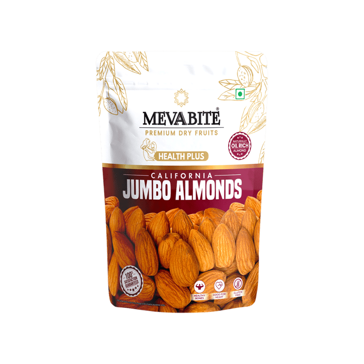 MevaBite California Jumbo Almonds – 200 g