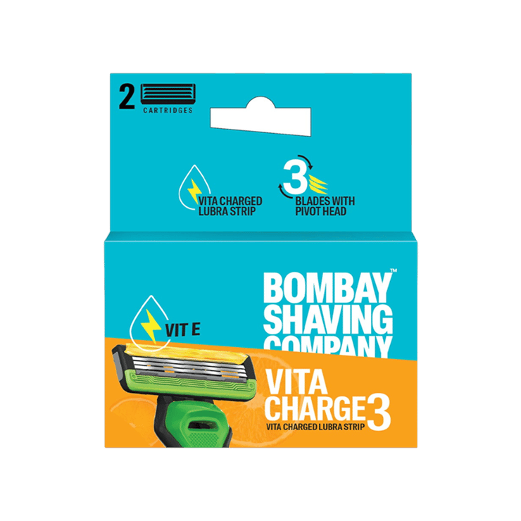 Bombay Shaving Company Vita Charge 3 Razor Cartridge – 2 pieces