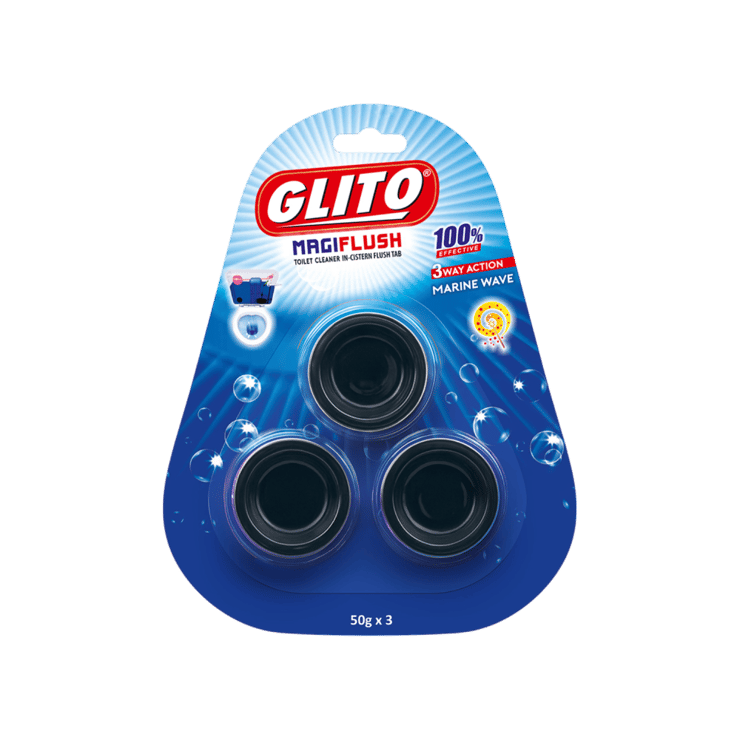 Glito Magiflush Drop- In Cistern Toilet Cleaner Block – 3 pieces