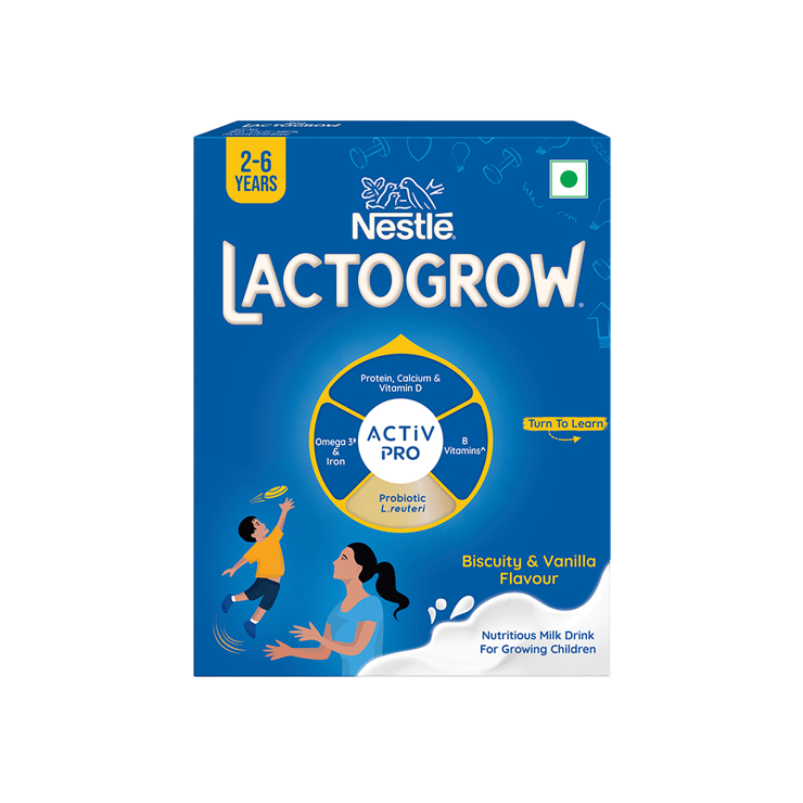 Nestle Lactogrow Nutritious Kids Milk Drink (Biscuity Vanilla Flavour (2 – 6 years)) – 400 g
