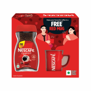 Nescafe Classic Instant Coffee Powder - Free Red Mug - 180 g