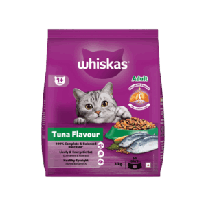 Whiskas Adult Dry Cat Food -Tuna Flavour (1+ Years) - 3 kg
