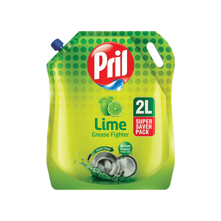 Pril Dishwash Gel (Lime) – 2 ltr