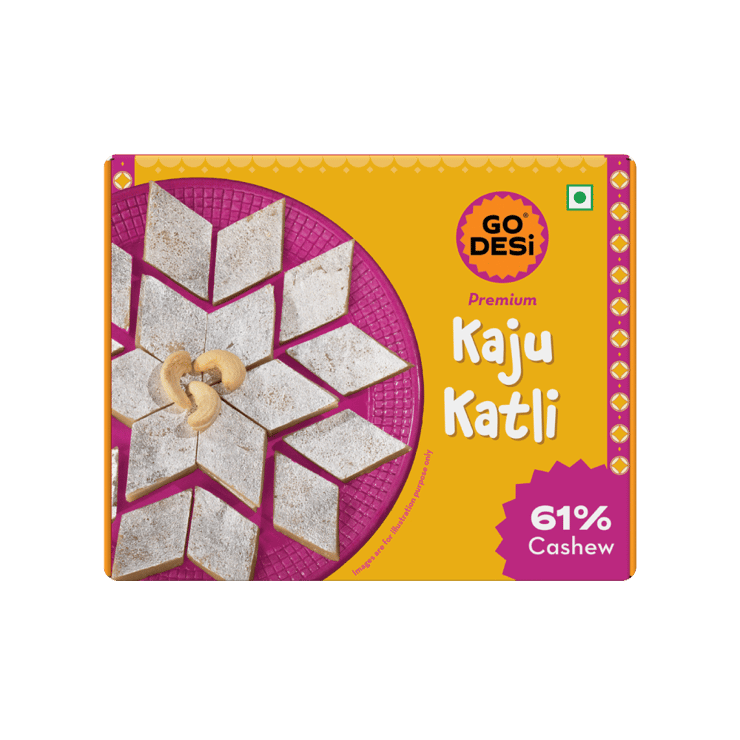 Premium Kaju Katli Box by GO DESi – 180 g