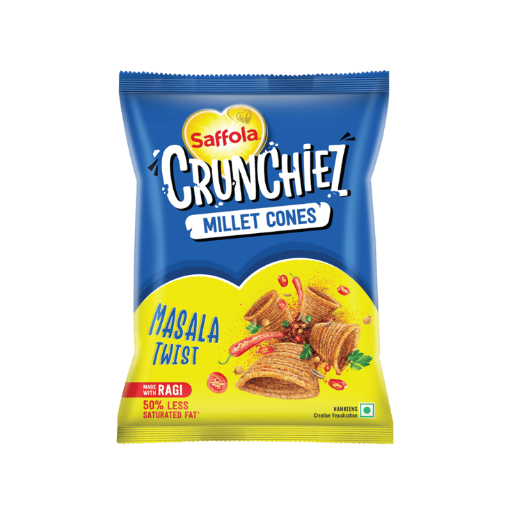 Saffola Crunchiez Ragi (Munchiez) Chips Masala – 70 g