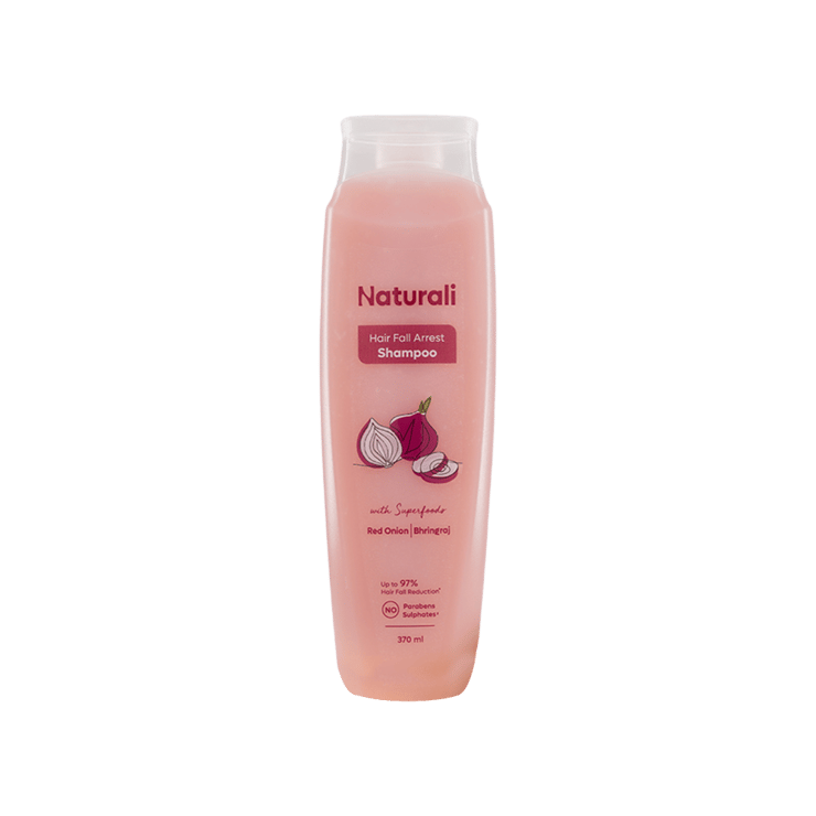 Naturali Onion & Bhringraj Shampoo for Hairfall – 370 ml