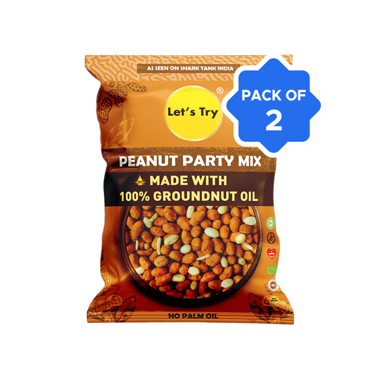 Let’s Try Party Mix Peanuts – Pack of 2 – 2 x 180 g