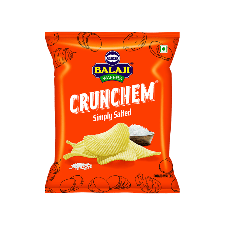 Balaji Crunchem Simply Salted Wafers – 135 g