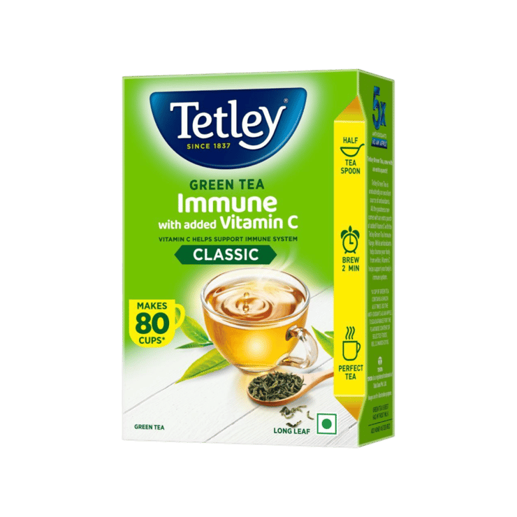 Tetley Immune with Added Vitamin C Green Tea (100 g) – 100 g