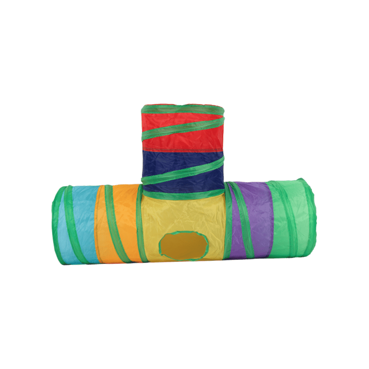 Super Pet Tunnel Cat Toy 3 Way (Multicolour) – 1 unit