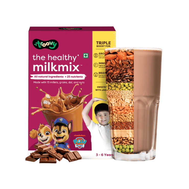Troovy Protein Millet Drink Mix (Yummy Choco, 3-6 yrs) – 200 g