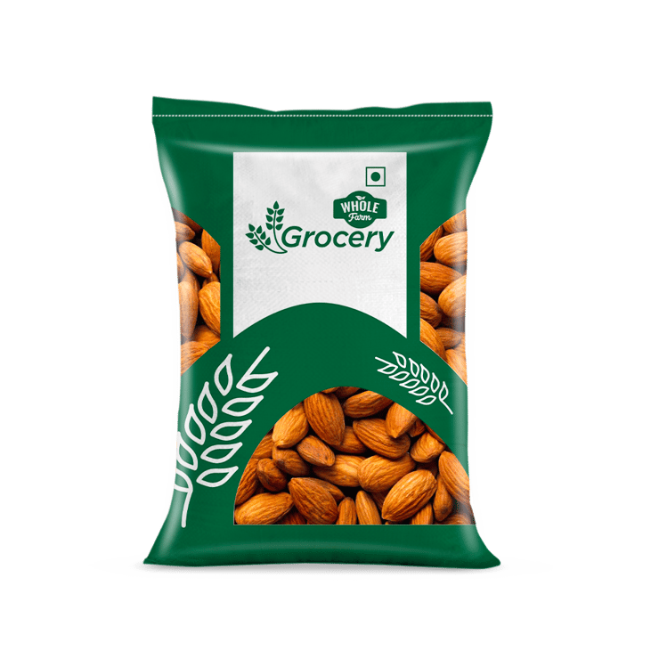Whole Farm Grocery Almonds (200 g) (Hirave Badam) – 200 g
