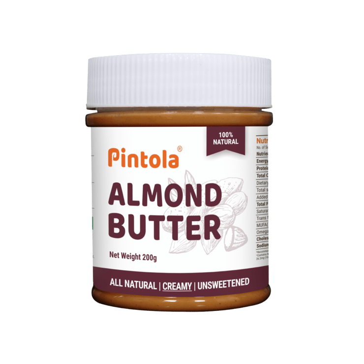 Pintola Unsweetened Creamy Almond Butter – 200 g