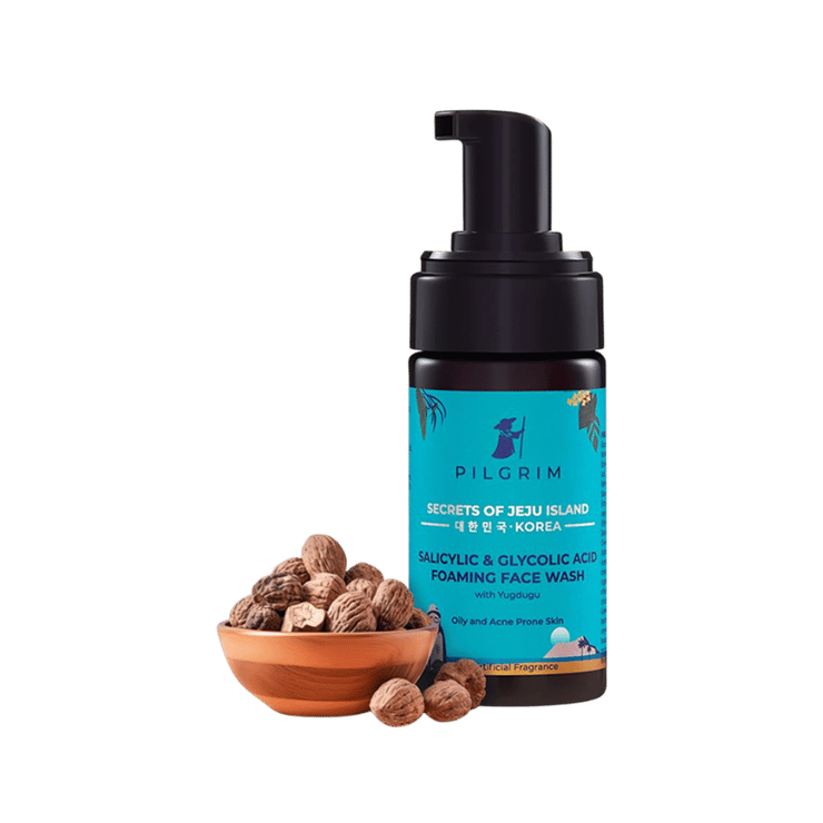 Pilgrim Salicylic & Glycolic Acid Foaming Face Wash – 120 ml