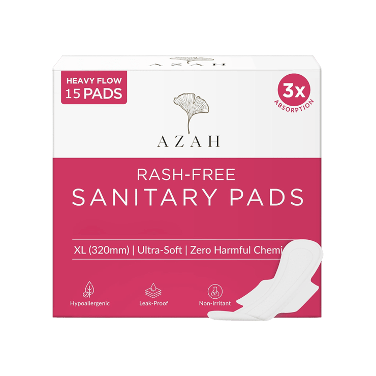 Azah Rash Free Sanitary Pads – 1 pack (15 pieces)