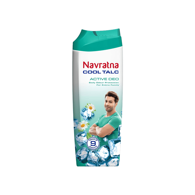 Navratna Cool Active Deo Talcum Powder – 400 g