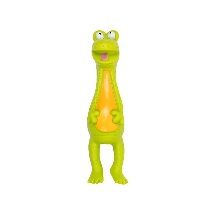 HUFT Frog Squeaky Chew Dog Toy (Green) – 1 unit