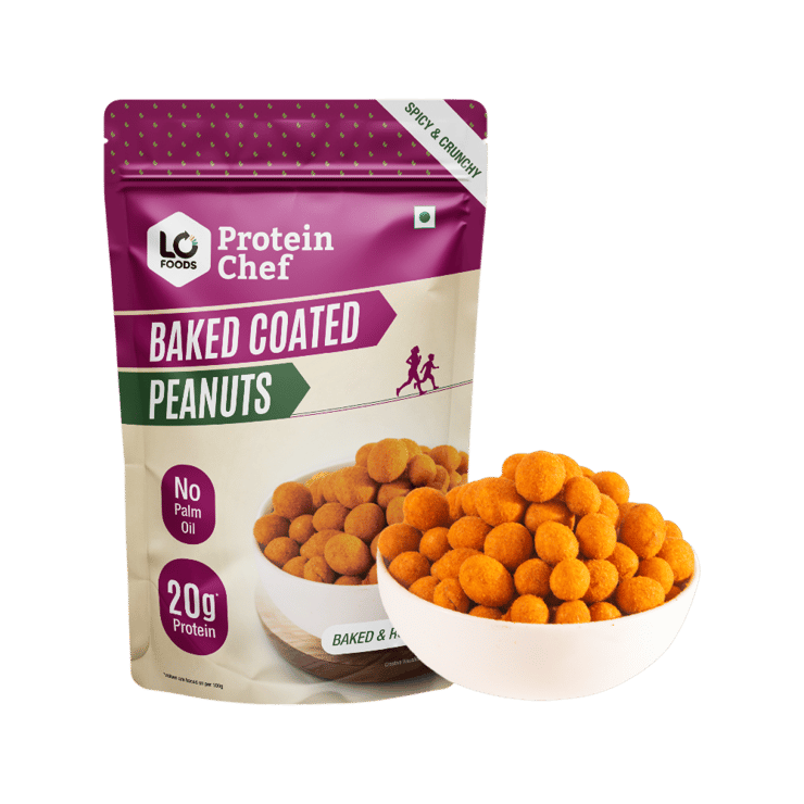 Protein Chef Baked Coated Peanuts (Masala Roasted Healthy Snacks) – 50 g
