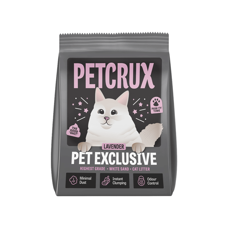 Petcrux Pet Exclusive White Sand Cat Litter (Lavender) – 5 kg
