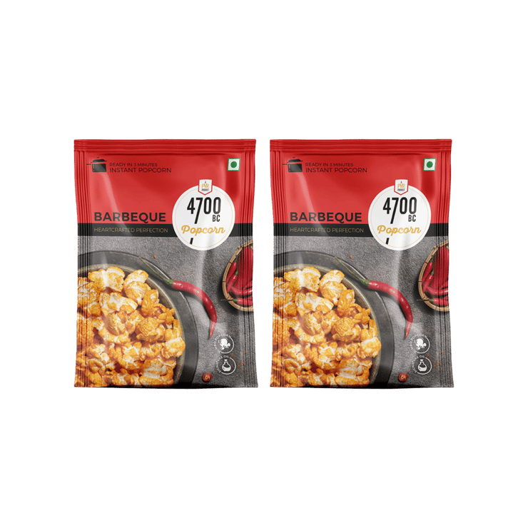4700BC Instant Barbeque Popcorn Jumbo Size – Pack of 2 – 2 x 60 g