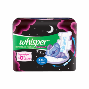 Whisper Bindazzz Nights Koala Soft Sanitary Pads - 1 pack (10 pieces)