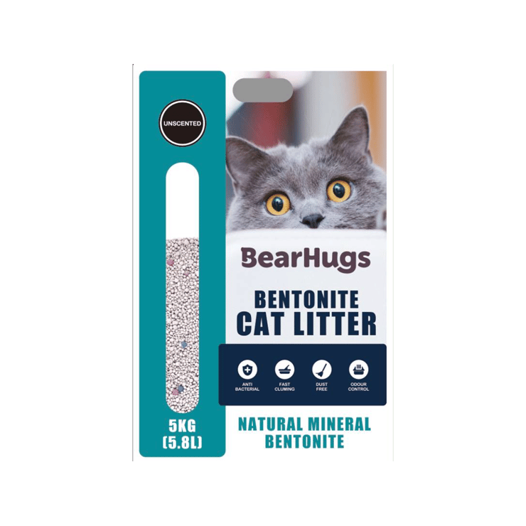 BearHugs Unsecented Bentonite Cat Litter – 5 kg
