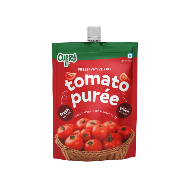 Curryit Tomato Puree (Preservative Free) – 100 g