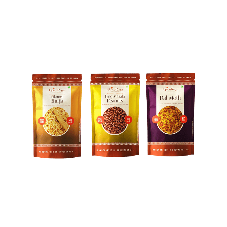 SpiceRaga Signature Namkeen Combo – 3 x 160 g