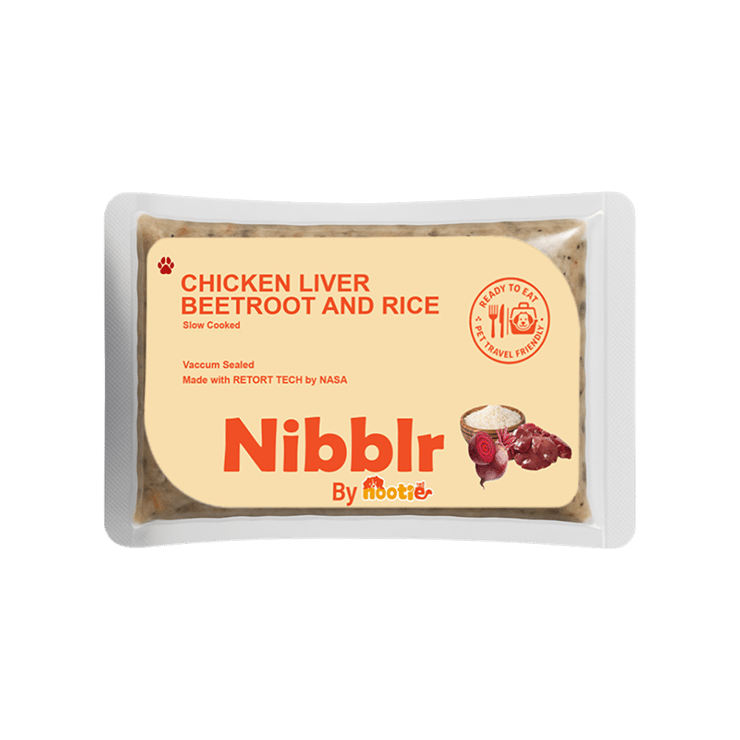 Nibblr Chicken Liver Beetroot & Rice Dog Wet Food – 300 g