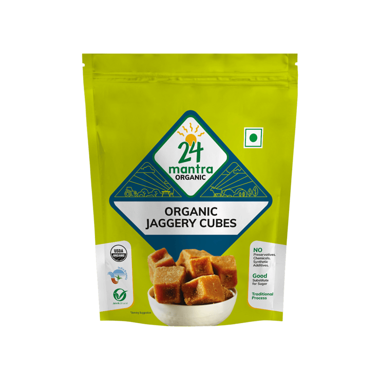 24 Mantra Organic Organic Jaggery Cubes – 450 g