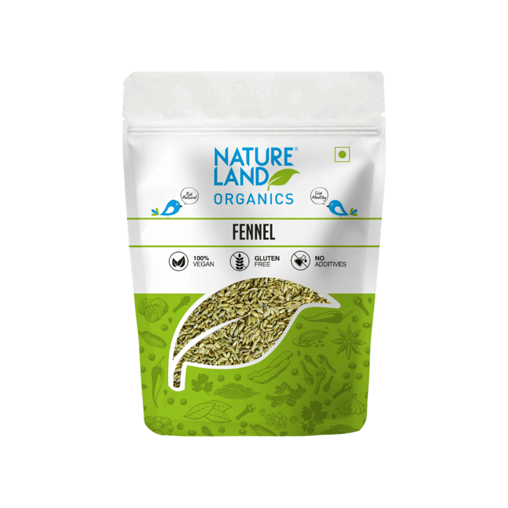 Natureland Fennel Organic Saunf Seeds – 100 g