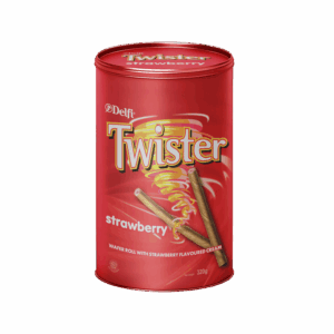Delfi Twister Strawberry Wafer Roll - 320 g