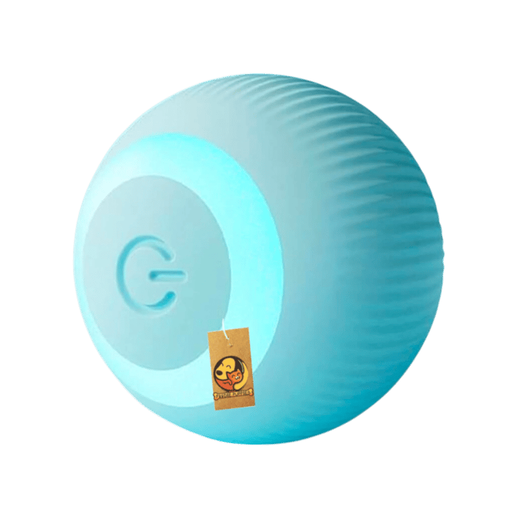 Foodie Puppies Smart LED 360? Teasing Ball Cat Toy (Blue) – 1 unit