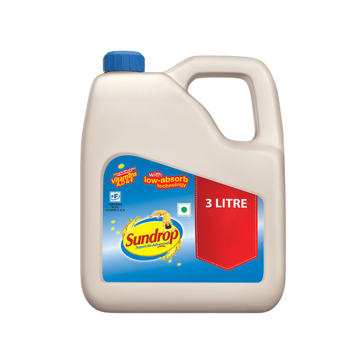 Sundrop Superlite Advanced Sunflower Oil – 3 ltr
