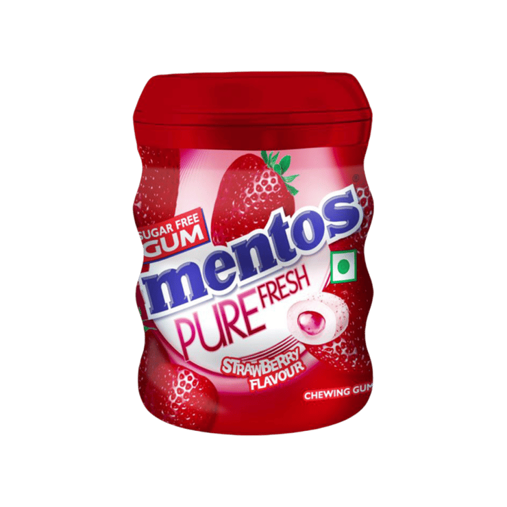 Mentos Pure Fresh Sugar Free Strawberry Chewing Gum – 54.6 g