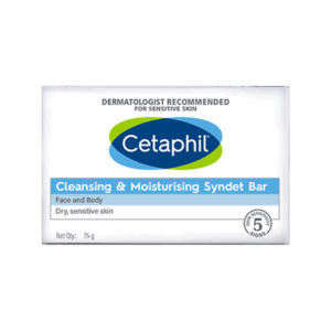 Cetaphil Cleansing & Moisturizing Syndet Soap - Recommended by Dermatologists - 75 g