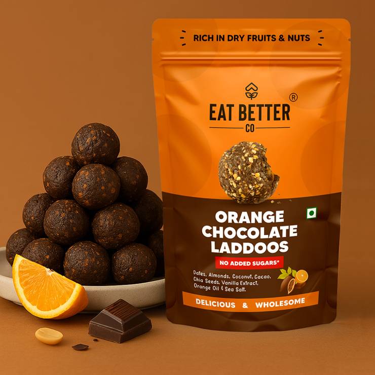 Orange Chocolate No Added Sugar Laddu by Eat Better Co – 200 g