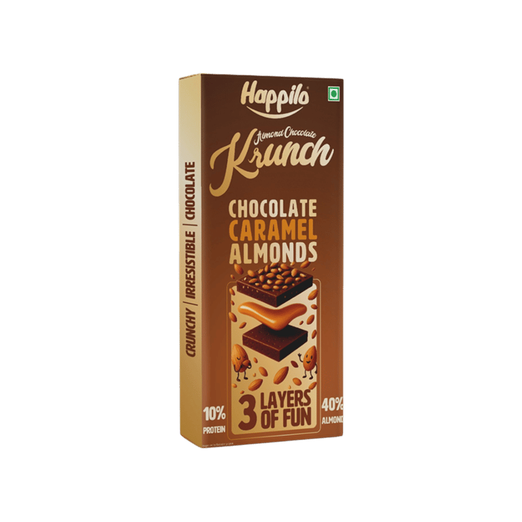 Happilo Premium Almond Krunch Chocolate – 51 g
