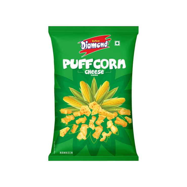Yellow Diamond Cheese Puff Corn – 80 g