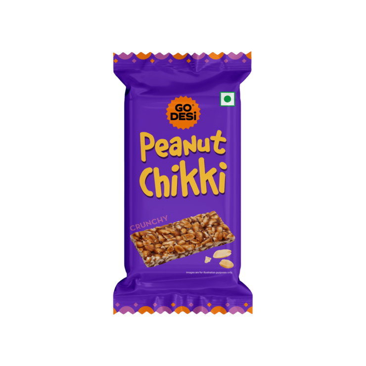 Crunchy Peanut Chikki by GO DESi – 100 g