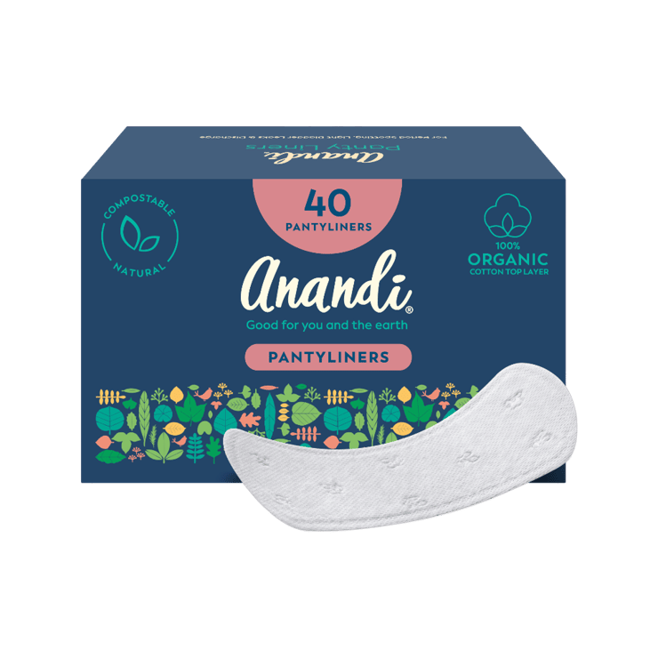 Anandi Organic Cotton Panty Liners – 1 pack (40 pieces)