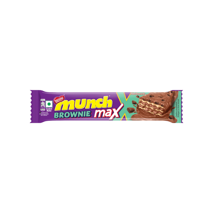 Nestle Munch Brownie Max Choco Coated Wafer Chocolate – 37 g