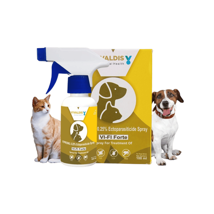Vivaldis VI-FI Forte Flea & Tick Pet Spray (for Dogs & Cats) – 100 ml
