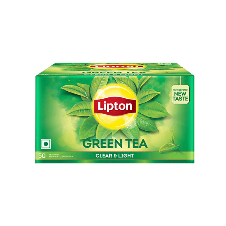 Lipton Clear & Light Green Tea Bags – 50 pieces
