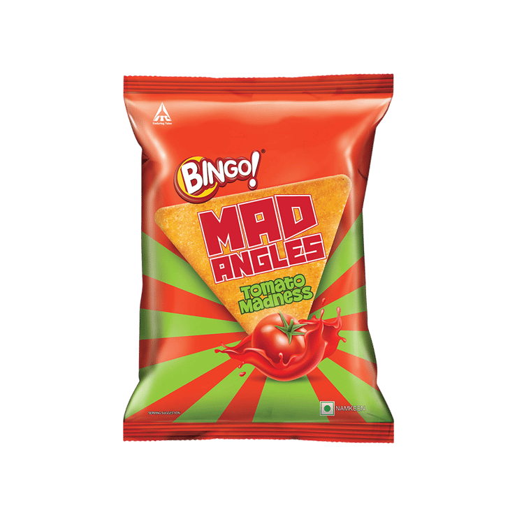 Bingo Mad Angles Tomato Madness Crisps – 60 g