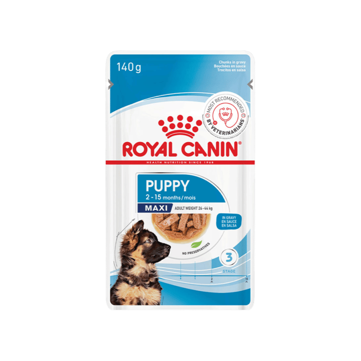 Royal Canin Maxi Puppy Dog Wet Food – 10 x 140 g