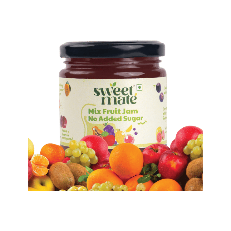 Sweetmate Sugar Free Mix Fruit Jam – 220 g