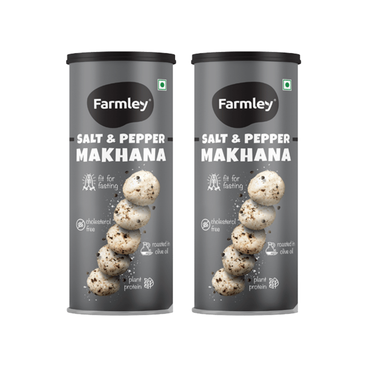 Farmley Salt & Pepper Roasted Flavoured Makhana – Pack of 2 – 2 x 55 g